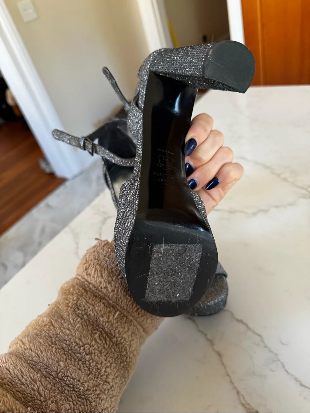 Stuart Weitzman glamorous gunmetal